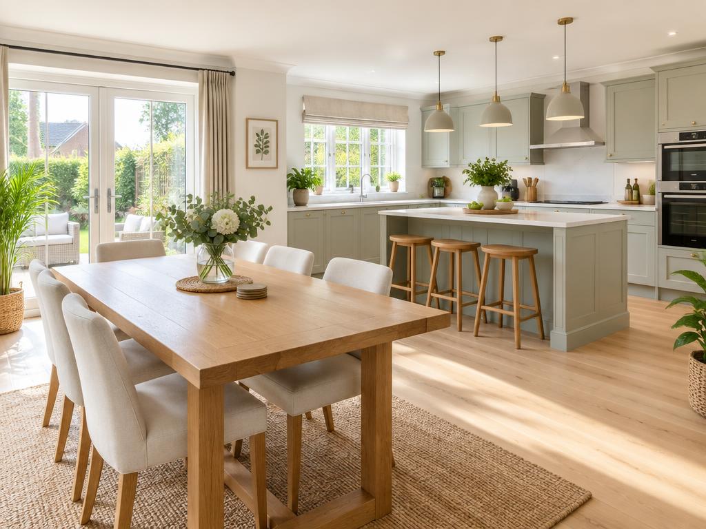 Immaculate dining and kitchen space